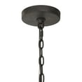 thumbnail image 6 of Uttermost Atwood 8-Light Steel Wagon Wheel Chandelier in Black/Bronze, 6 of 6