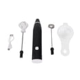thumbnail image 1 of Agitador Eléctrico, 3 Modos De Velocidad Carga USB Mango Cómodo Mini Batidora De Mano Acero Inoxidable De Grado Alimenticio Con Separador De Huevos Para Barra, 1 of 5