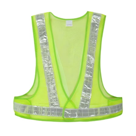 TELOLY Reflective Safety Vest High Visibility Glow in The Dark for Night Running Work