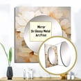thumbnail image 3 of Designart "Effortless Natural Charm" Rhododendron Square Mirror For Wall Decor - Large Beige Square Mirror Printed Wall Decor - Traditional Square Living Room Mirror, 3 of 5