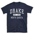 thumbnail image 1 of Drake North Dakota Classic Established Men's Cotton T-Shirt, 1 of 1