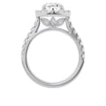 thumbnail image 6 of Unique Moments 3ct Lab Grown Diamond Halo Oval Engagement Ring 14K White Gold, 6 of 6