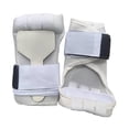 thumbnail image 3 of Quzzie Boxing Gloves Half Finger Hand Protection Open Palm Sparring Gloves Punching Bag Kickboxing Fitness MMA Exercise Gym Durable Cloth Mesh Adjustable Closure Polyester Suitable for gym White, 3 of 8