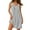 Gray, variant on Women's Fashion Cotton Linen Night Gowns Loose Fit Nightdress Casual Sleeveless Solid Color V-neck Mini Evening Dresses