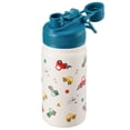 thumbnail image 5 of Hawsaiy 12oz Insulated Kids Water Bottle with Double Drinking Lids, Stainless Steel Water Bottle for School & Outdoor, Beige Car, 5 of 8
