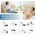 thumbnail image 4 of TOPCHANCES Large Bed Wedge Pillow, Headboard Triangular Backrest Reading Pillow with a Side Pocket(Apricot, 59 x 7.8 x 20 inch), 4 of 8