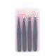 thumbnail image 2 of Pinzas para cejas de acero inoxidable, herramienta de maquillaje con Clip para dar forma a las cejas con punta inclinada (negro), 2 of 8
