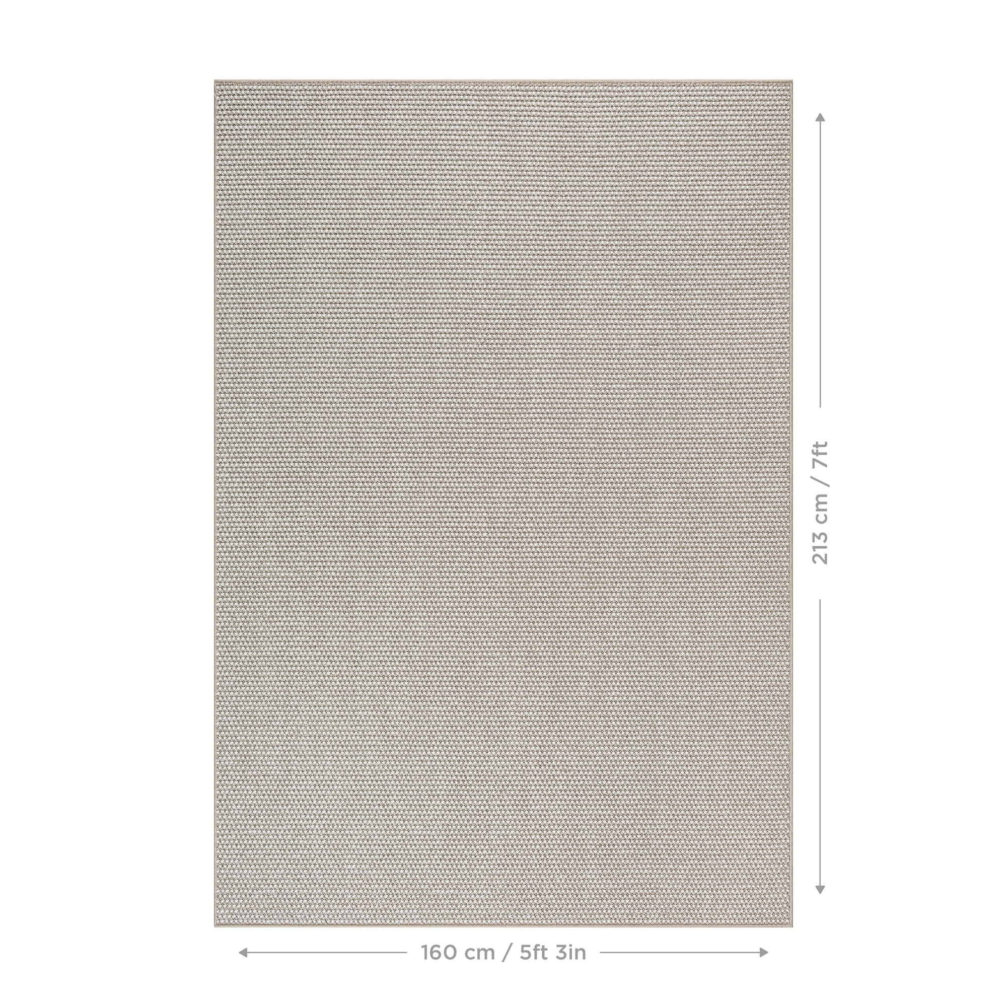 Tapis beige Mira Mainstays, 5 pi x 7 pi