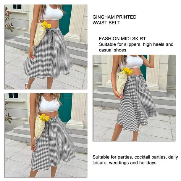 Belt midi skirt 2025