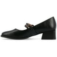 thumbnail image 3 of Journee Womens Savvi Faux Leather Mary Jane Pumps, 3 of 10
