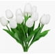 thumbnail image 1 of Tulipanes Artificiales Blancos, Flores Artificiales, Ramo Tulipan Decoración, Tulipan de PU Material, Flores Simulación para Hogar, Fiestas Bodas Accesorios de Mesa, 1 of 4