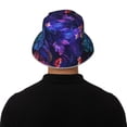 thumbnail image 3 of Balery Magic Colorful Forest Leaves Sun Hats for Men Women Bucket Hat UPF 50+ Buckey Hat Boonie Hat Foldable UV Protection Hiking Beach Fishing Summer, 3 of 9