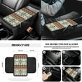 thumbnail image 7 of Yuyamidu Aztec African Tribal Car Seat Covers Full Set with Steering Wheel Cover Seat Belt Pads Armrest Cover Handbrake Cover Set Trash Bag Auto Rear View Mirror Covers Cup Holders, 7 of 7