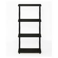 thumbnail image 2 of Furinno Turn-N-Tube 4-Tier Multipurpose Shelf Display Rack with Classic Tubes, Espresso/Black, 18034EX/BK, 2 of 6