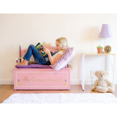 Wildkin Princess Kids Bench Seat With Storage Multiple Colors