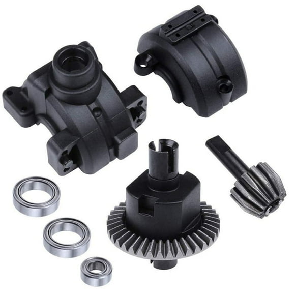RC Car Front Rear Gear Box Complete Set Drive & Diff Gear for 1:10 RC Car Parts 02024 02051 02030 03015 94123 94106 94107 94108-Front
