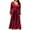 Red, variant on IROINNID Maxi Dress for Women V Neck Long Sleeve Solid Color Party Evening Dresses ,Green