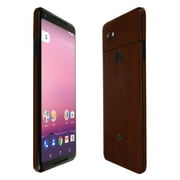 Skinomi TechSkin - Dark Wood Skin & Screen Protector for Google Pixel 2 XL