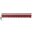 thumbnail image 5 of Awntech 24 Ft Maui Left Motorized Heavy Duty Patio Retractable Awning (288in x 9.25in x 120in), Burgundy, 5 of 8