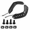 thumbnail image 1 of Rieles laterales para casco de combate militar táctico con tornillos de montaje y cordón, accesorios (negro), 1 of 15