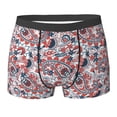 thumbnail image 6 of Men's Boxer Briefs, Paisley Print No.J95 Soft Comfy Mens Underwear Boxer Briefs Breathable With Widen Waist, 6 of 7