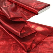 Valentina Textile inc Nylon Metallic Tissue Lame Fabric - 60 Inches Wide, Over 100 Yards in Stock -Multiple Colors Available (1 Yard, Red)