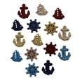 thumbnail image 3 of Buttons Galore 50+ Assorted Buttons for Sewing & Crafts - Nautical - Set of 6 Button Packs, 3 of 7
