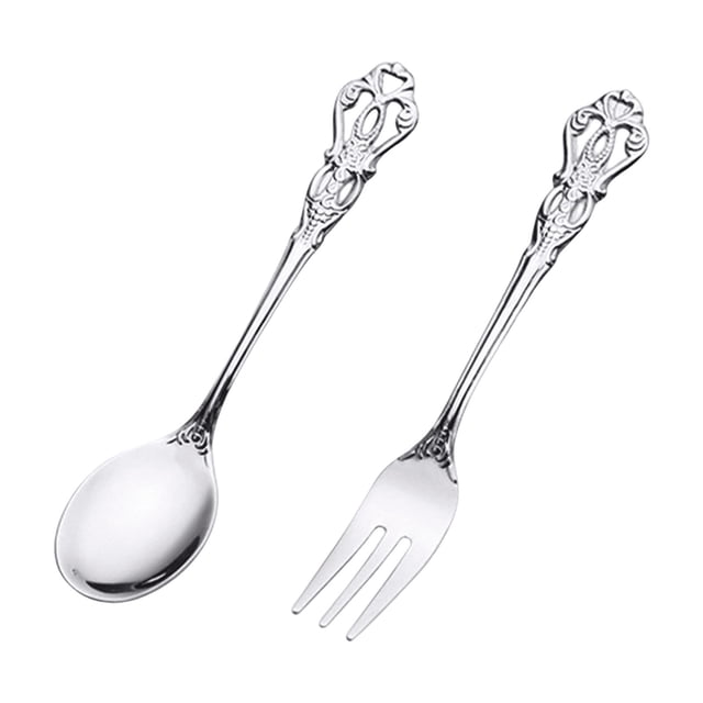 Yhmxh Stainless Steel Silvers Flatware Set Mirror Polished Cutlery Utensil Set Durables Home Kitchen Eating Tableware Set Include Fork Spoon Dishwasher Safe Kitchen Essentials Home and Kitchen