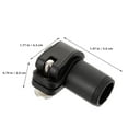 thumbnail image 2 of WRISTBIQUE 2Pcs Trekking Pole Fastener Clip Black Rubber External Lock for Walking Stick and Cane, 2 of 8