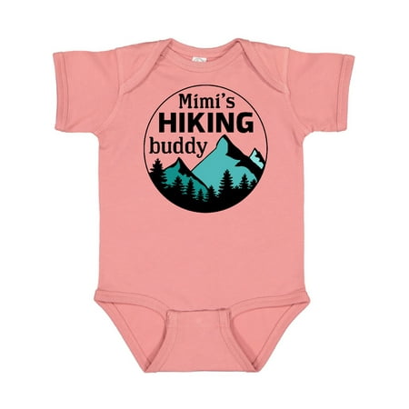 

Inktastic Mimi s Hiking Buddy with Mountains and Trees Gift Baby Boy or Baby Girl Bodysuit