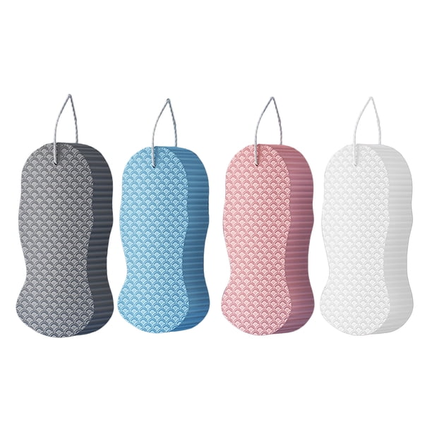 Esponja de baño exfoliante 3D ultra suave con diseño de cordón para adultos