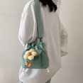 thumbnail image 3 of 9283 Bolso Hombro Lona para Mujer Con Cordón Y Lindo Bolso Cruzado Pequeño (verde) Verde, 3 of 9