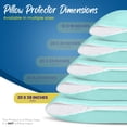 thumbnail image 2 of Protectores de almohada Utopia Bedding, impermeables, tamaño king, 4 unidades, 2 of 7