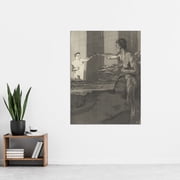 Klinger Philosopher On Death II Etching Extra Large XL Wall Art Poster Print
