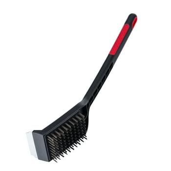 Expert Grill Long Handle Grill Brush with Scraper, 17.7"