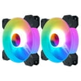 thumbnail image 3 of Worgeous 4 pcs  Case Fans 14CM Desktop Computer RGB Fans Computer Cooling Fans Lighting Fan, 3 of 8