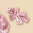 thumbnail image 5 of Yindaity Newborn Girl Clothes Infant Cowgirl Romper Ribbed Knit Jumpsuit Western Baby Clothing Preemie Going Home Outfit Toddler Long Sleeve Rompers 18-24 Months Girls(Pink,3-6 Months), 5 of 7