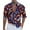 Red, variant on Tops for Men Fall Long Sleeve Print Butterflies Turndown Button Casual Shirt,Plus Size Tops for Men Red XXXXXL