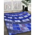 thumbnail image 2 of Ahgly Company Indoor Rectangle Patterned Cobalt Blue Area Rugs, 2' x 5', 2 of 6
