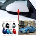 thumbnail image 3 of Compatible pour Mazda 3 1.6 2009 2010 2011 2012 Couverture de Rétroviseur Latéral Capuchon de Rétroviseur avec la Couleur Peinte (Rouge Droit R), 3 of 7