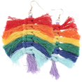 thumbnail image 5 of Boucles d'Oreilles Boho à Pampilles Multicolores en Forme de Feuille pour la Vie Quotidienne 1 Paire, 5 of 5
