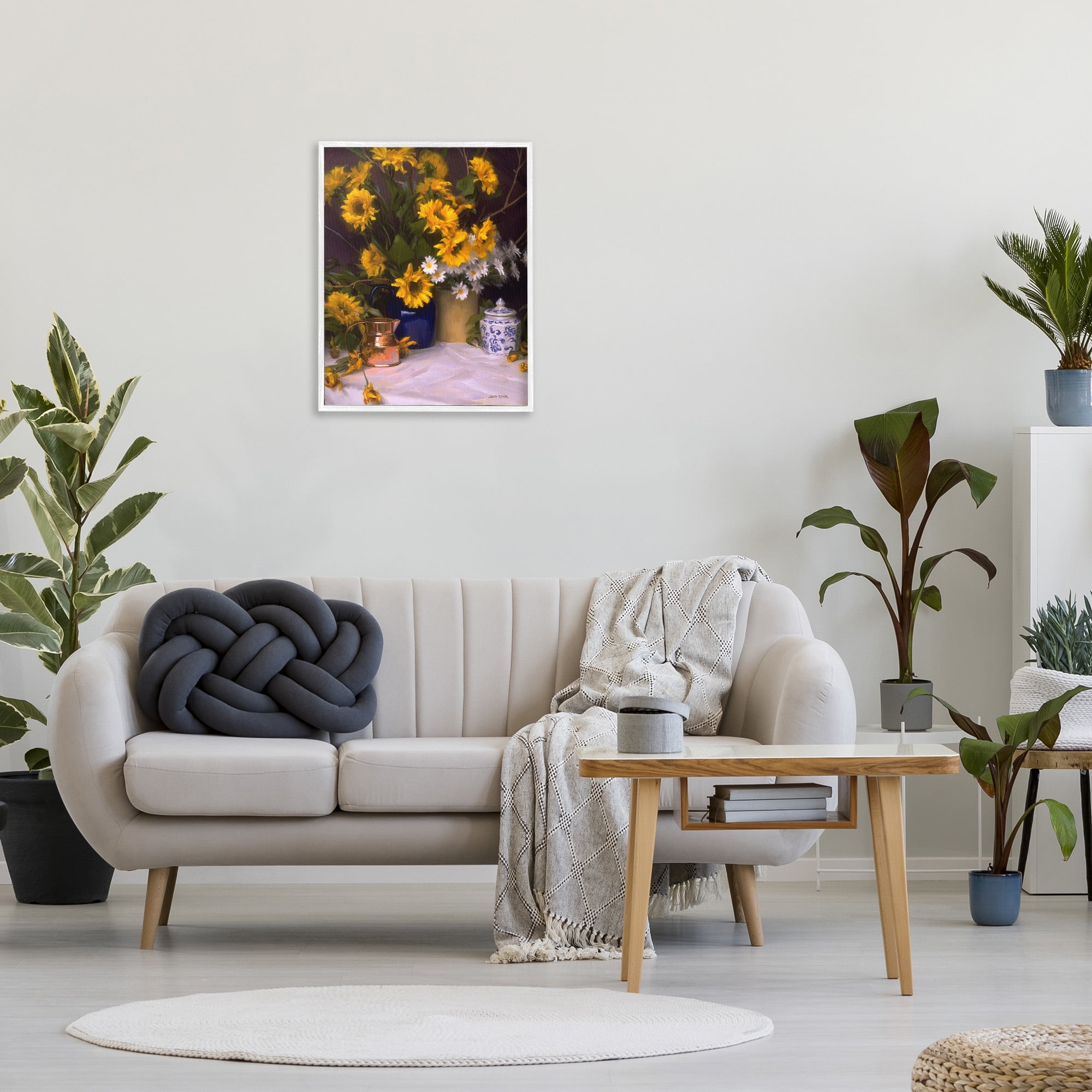 Stupell Industries Classic Floral Still Life Botanical & Floral Painting White Framed Art Print Wall Art, 24 x 30