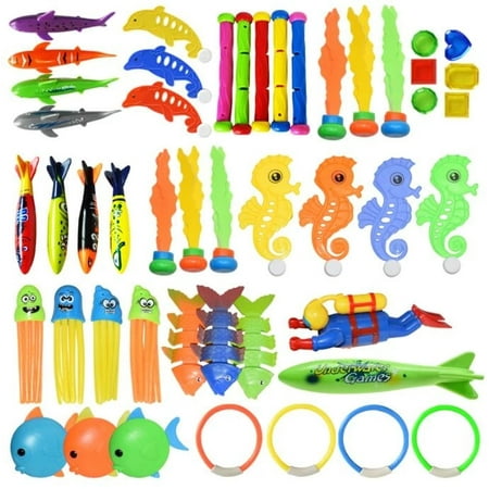 

Autrucker Diving Toys 28 Pcs Underwater Swimming Pool Toys Pool Toys for Kids 8-12 Toddler Pool Toys Water Game for Kids Ages 3+
