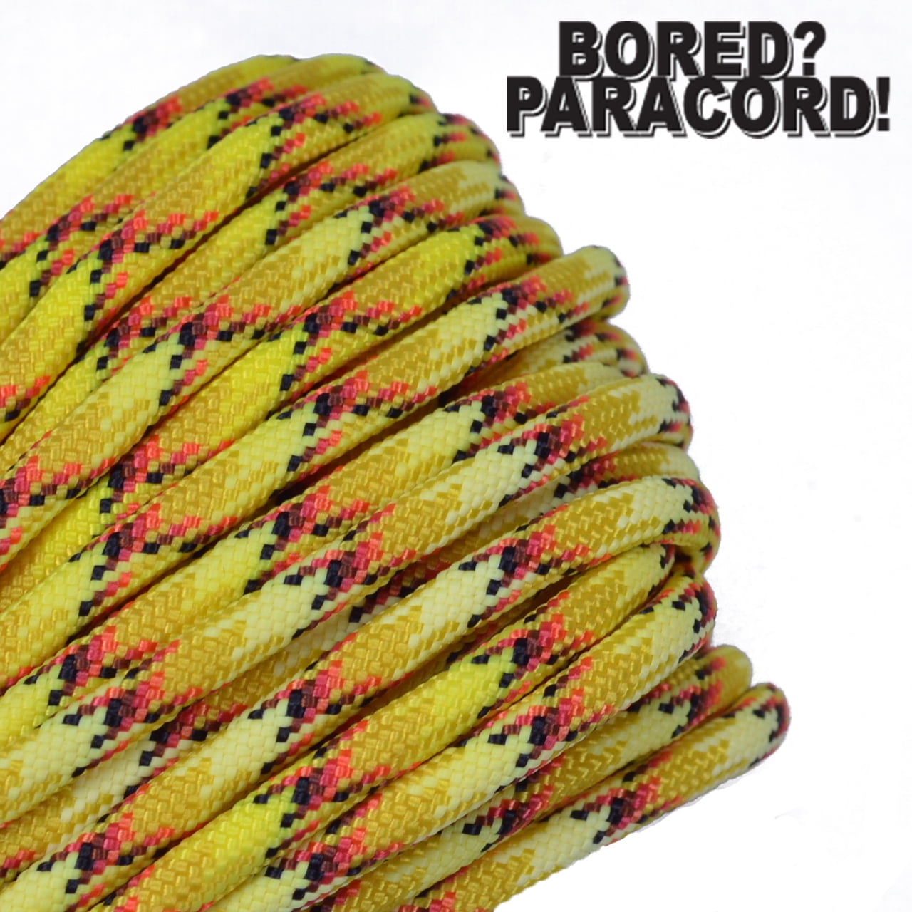 Bored Paracord Brand 550 lb Type III Paracord - Honeycomb 50 Feet