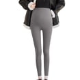 thumbnail image 1 of Gibobby Leggings cálidos Invierno con Forro Mujeres Tallas grandes Terciopelo Engrosamiento Ropa de maternidad Pantalones de vientre Noveno pantalones(A,XG), 1 of 4