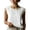 07-White, variant on Yutgune Women's Lace Trim Linen Cotton Tank Top Crew Neck Sleeveless Casual Blouse Shirt