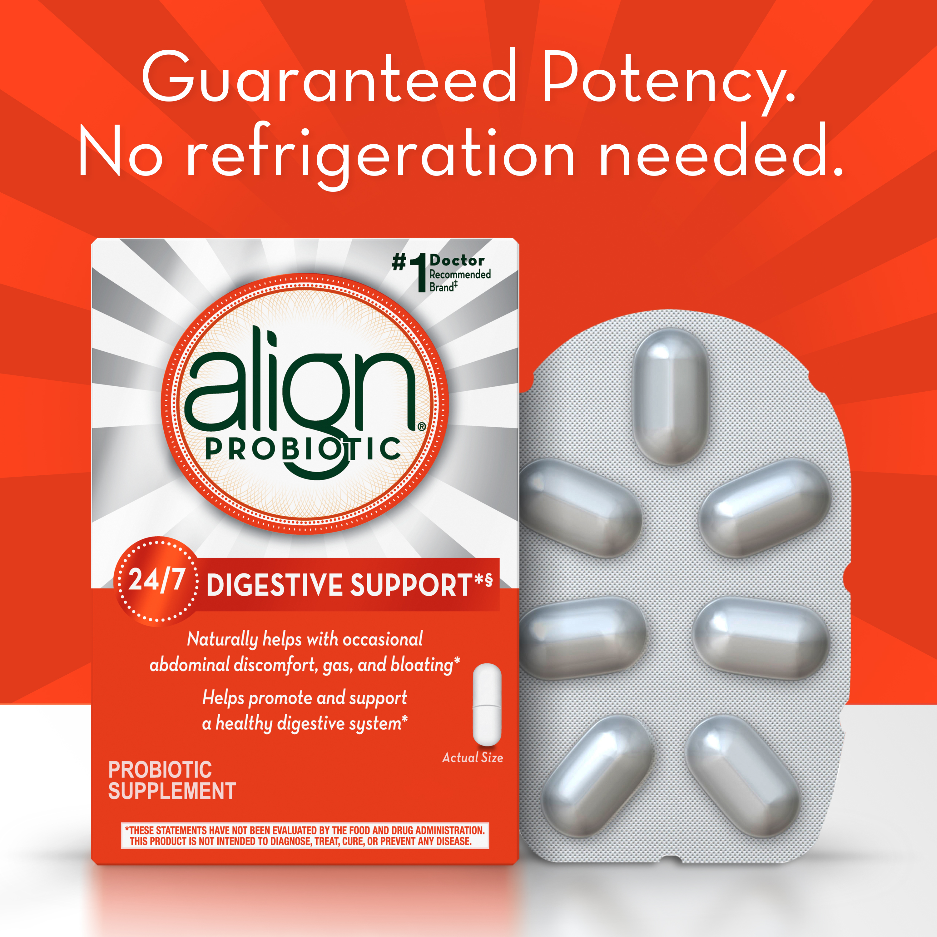 Align Probiotic Capsules, Men and Women's Daily Probiotic Supplement for Digestive Health, 28 Ct - image 5 of 11