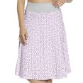 thumbnail image 1 of Women's Purple Abstract Raindrops Pattern A-line Printed Skirt Casual Wear, 2XL, Violet Lilac and Fuchsia, by Ambesonne, 1 of 1