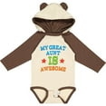 thumbnail image 3 of Inktastic My Great Aunt is Awesome Boys or Girls Long Sleeve Baby Bodysuit, 3 of 5