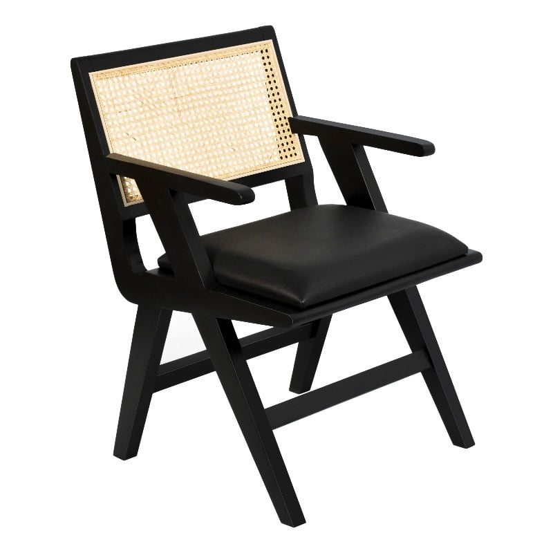 Meridian Furniture Abby Black Dining Arm Chair - Walmart.com